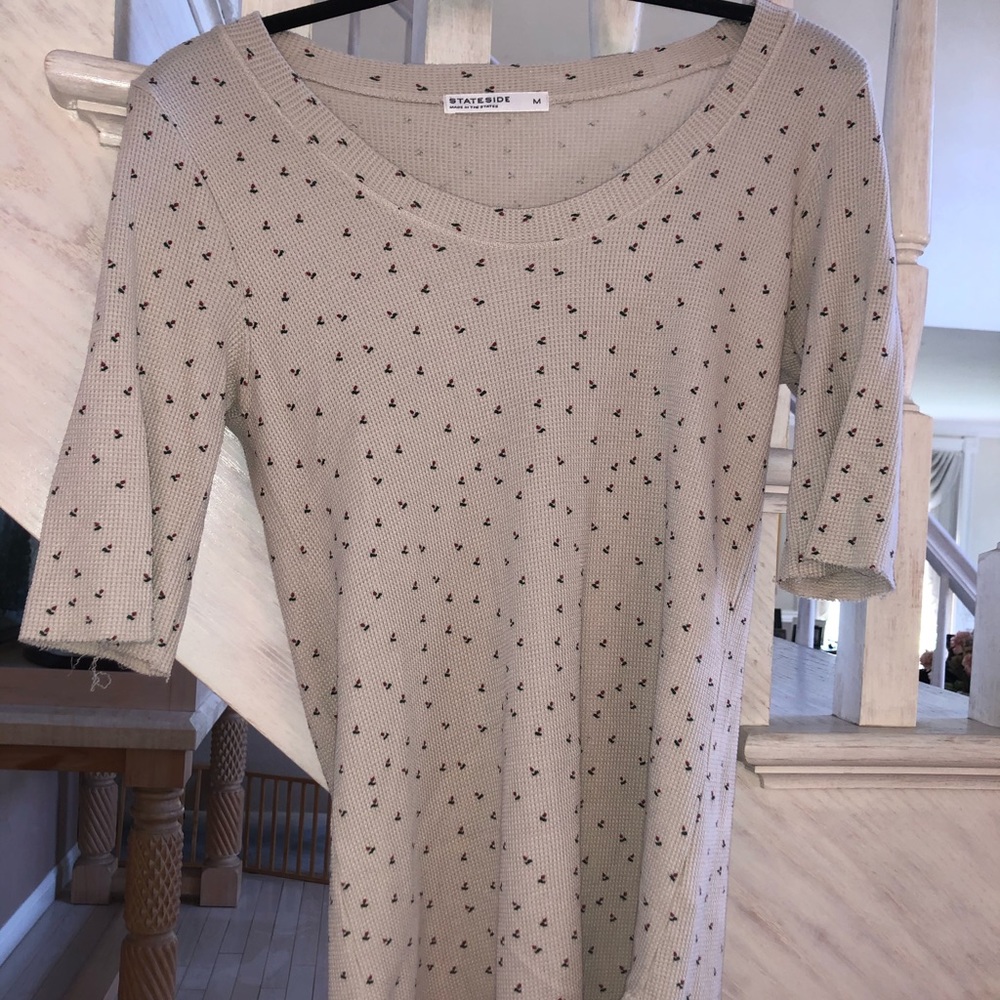 STATESIDE brand mid-sleeve top